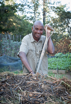 The Jeavons Center intern Jonnes Mlegwah plans to share his new knowledge through Garden of Hope, a community-based organization he founded in Kenya